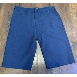 Hurley Nike Dri-Fit Boys Size 16 Chino Golf Shorts Navy 9” Inseam